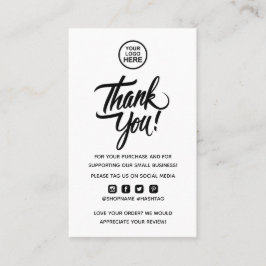 注文モダンミニマルの挿入に感謝 名刺