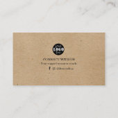 注文包装のためのクラフト紙サンキューカード 名刺 (裏面)