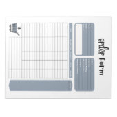 注文型枠メモ帳 ノートパッド (正面)