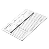 注文型枠メモ帳 – ベンダー ノートパッド (アングル)