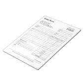 注文型枠 | スモールビジネスの編集可能テンプレート ノートパッド (アングル)