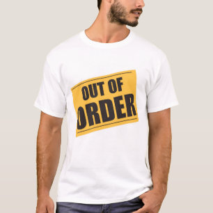 注文外の黄色の看板 Tシャツ