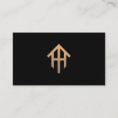 注文実在不動産名刺、不動産仲介業者 名刺 (裏面)