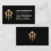 注文実在不動産名刺、不動産仲介業者 名刺 (正面/裏面)