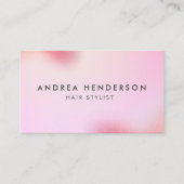 注文美容師名刺、ヘアサロン 名刺 (正面)
