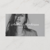 注文美容師名刺、写真イメージ 名刺 (正面)