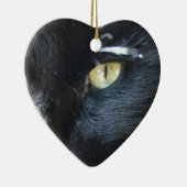 注目している猫 セラミックオーナメント (右)