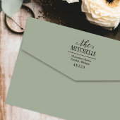 注目すべき名前のエレガント差出人住所 セルフインキングスタンプ