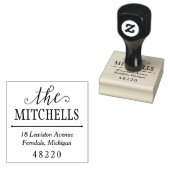 注目すべき名前のエレガント差出人住所 ラバースタンプ (押印)