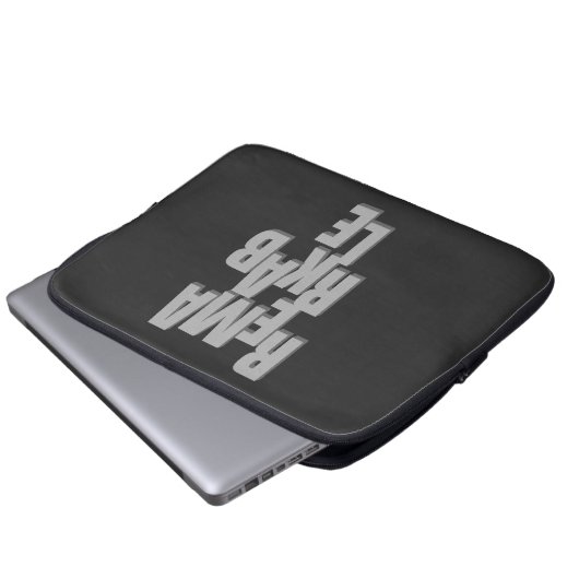 注目すべき引用文やる気を起こさせる感動的 ラップトップスリーブ (正面下部)