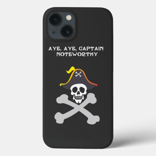 注目すべき海賊 スカル&クロスボーンズ Case-Mate iPhoneケース (裏面)