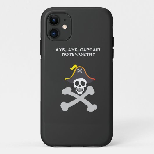 注目すべき海賊 スカル&クロスボーンズ Case-Mate iPhoneケース (裏面)