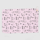 注目のピンク ゴルフタオル (横)