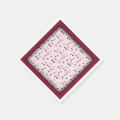 注目のピンク スタンダードカクテルナプキン (角)