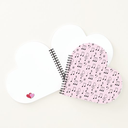 注目のピンク ノートブック (内部)