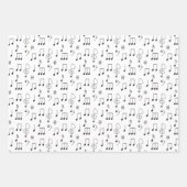 注目の白 ラッピングペーパーシート (正面2)