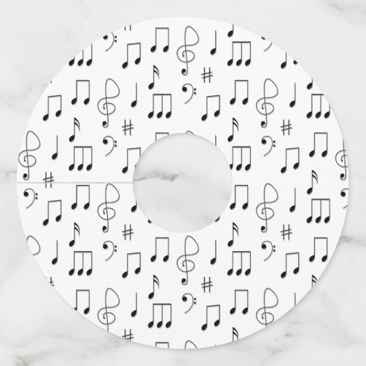 注目の白 ワイングラスタグ (正面)