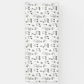 注目の白 横断幕 (縦)