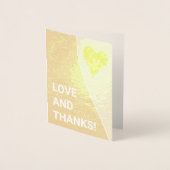 注目を集めはっきりしたる「愛と感謝してい!」 カード (正面)