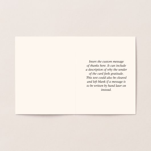 注目を集めはっきりしたる「愛と感謝してい!」 カード (内部)