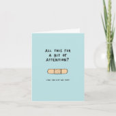 注目を集めるためのすべて お見舞いカード カード (正面)