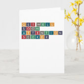 注目を集める人がすぐに良くなる カード (黄色い花)