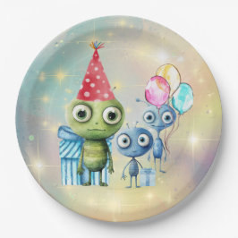 注目銀河間プレーン紙プレート ペーパープレート