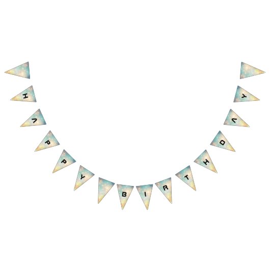 注目銀河間平野誕生日 バンティングフラッグ (全)