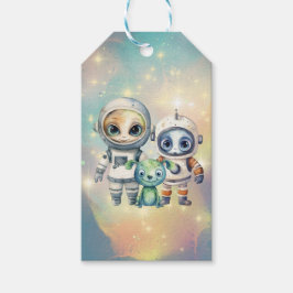 注目銀河間誕生日ギフトラベル ギフトタグ