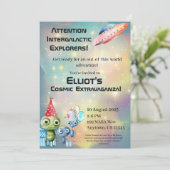 注目銀河間誕生日招待状 招待状 (スタンド正面)