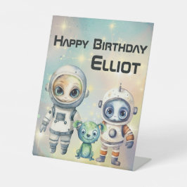 注目銀河間誕生日 台座サイン