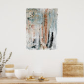 「注目」ニュートラル抽象芸術アートポスタープリント ポスター (キッチン)