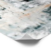 「注目」ニュートラル抽象芸術アートポスタープリント ポスター (角)