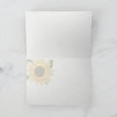 注空白の意カードひまわり花束ジンガム カード (内部)