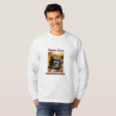 「注視ウマ科の」メンズの長いスリーブスTシャツ Tシャツ (正面フル)