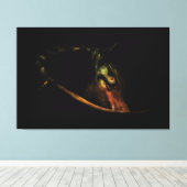 注視：威厳のあるファインアート馬ポートレート キャンバスプリント (インサイチュ (ウッドフロア))