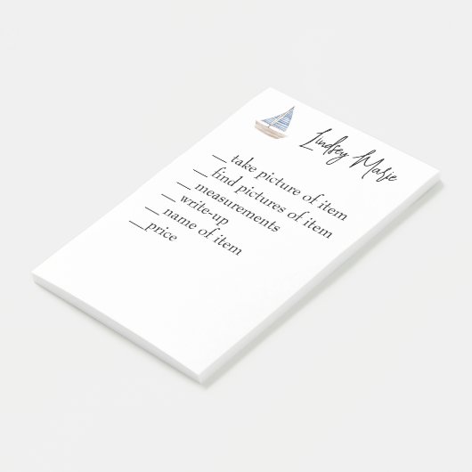 注記をパーソナライズされたリストするには ポストイット (アングル)