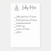 注記をパーソナライズされたリストするには ポストイット (正面)