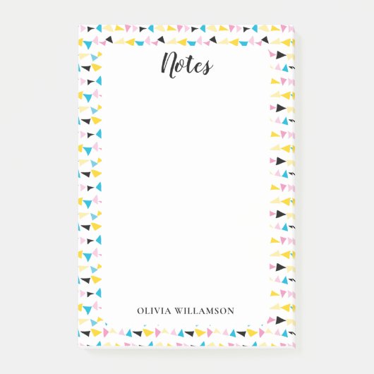 注記モダンを行うジオメトリパターン ポストイット (正面)