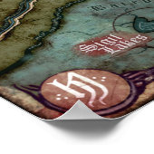 注記済みモルデント地図(Ravenloft) ポスター (角)