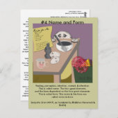 注記#4名前と型枠 – 依存から発生 ポストカード (正面/裏面)