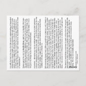 注記#4名前と型枠 – 依存から発生 ポストカード (裏面)