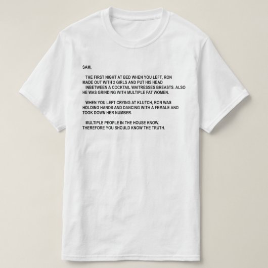 注記 Tシャツ (デザイン正面)
