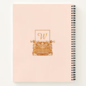 注：ヴィンテージアンティーク下木タイプライター ノートブック (裏面)