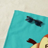 泳いでいるカワウソ ビーチタオル (インサイチュ)