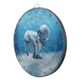 泳いでいる2匹のマナティー ダーツボード (正面右)