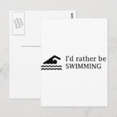 泳いでる方がいいな ポストカード (正面/裏面)