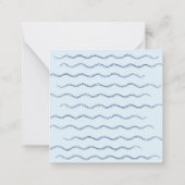 泳いで保いるクジラ ノートカード (裏面)