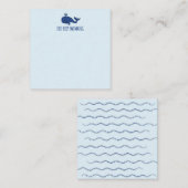 泳いで保いるクジラ ノートカード (正面/裏面)