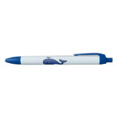 泳いで保いるクジラ 青ボールペン (トップ)